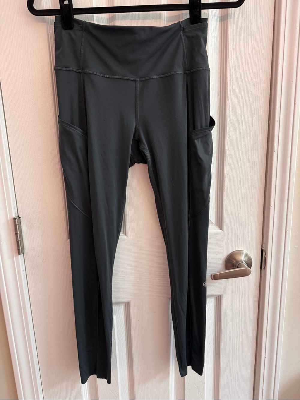LULULEMON Fast & Free Leggings Gray Size 6 Nulux Running